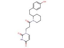 1-(3-{2-[2-(4-hydroxyphenyl)ethyl]piperidin-1-yl}-3-oxopropyl)pyrimidine-2,4(1H,3H)-dione