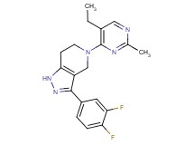 3-(3,4-difluorophenyl)-5-(5-ethyl-2-methylpyrimidin-4-yl)-4,5,6,7-tetrahydro-1H-pyrazolo[4,3-c]pyridine
