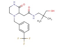 N-(3-hydroxy-2,2-dimethylpropyl)-2-{3-oxo-1-[3-(trifluoromethyl)benzyl]-2-piperazinyl}acetamide