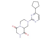 8-(4-cyclopentylpyrimidin-2-yl)tetrahydro-2H-pyrazino[1,2-a]pyrazine-1,4(3H,6H)-dione