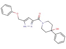 1-{[5-(phenoxymethyl)-1H-pyrazol-3-yl]carbonyl}-4-phenyl-4-piperidinol