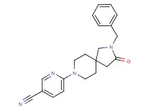 6-(2-benzyl-3-oxo-2,8-diazaspiro[4.5]dec-8-yl)nicotinonitrile