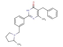 5-benzyl-6-methyl-2-{3-[(2-methyl-1-pyrrolidinyl)methyl]phenyl}-4(3H)-pyrimidinone