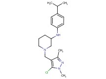 1-[(5-chloro-1,3-dimethyl-1H-pyrazol-4-yl)methyl]-N-(4-isopropylphenyl)-3-piperidinamine