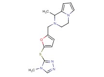 1-methyl-2-({5-[(4-methyl-4H-1,2,4-triazol-3-yl)thio]-2-furyl}methyl)-1,2,3,4-tetrahydropyrrolo[1,2-a]pyrazine