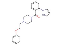 1-(2-phenoxyethyl)-4-[2-(1H-pyrazol-1-yl)benzoyl]piperazine trifluoroacetate