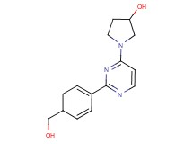 1-{2-[4-(hydroxymethyl)phenyl]pyrimidin-4-yl}pyrrolidin-3-ol