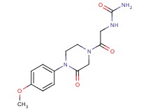 N-{2-[4-(4-methoxyphenyl)-3-oxo-1-piperazinyl]-2-oxoethyl}urea