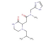 N-(1H-imidazol-2-ylmethyl)-2-(1-isobutyl-3-oxo-2-piperazinyl)-N-methylacetamide