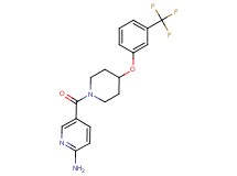 5-({4-[3-(trifluoromethyl)phenoxy]-1-piperidinyl}carbonyl)-2-pyridinamine