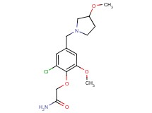 2-{2-chloro-6-methoxy-4-[(3-methoxypyrrolidin-1-yl)methyl]phenoxy}acetamide