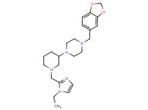 1-(1,3-benzodioxol-5-ylmethyl)-4-{1-[(1-ethyl-1H-imidazol-2-yl)methyl]-3-piperidinyl}piperazine