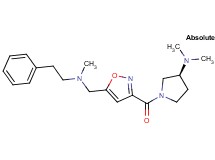 (3S)-N,N-dimethyl-1-[(5-{[methyl(2-phenylethyl)amino]methyl}isoxazol-3-yl)carbonyl]pyrrolidin-3-amine