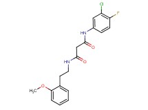 N-(3-chloro-4-fluorophenyl)-N'-[2-(2-methoxyphenyl)ethyl]malonamide