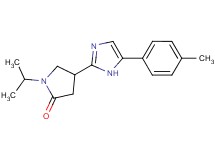 1-isopropyl-4-[5-(4-methylphenyl)-1H-imidazol-2-yl]-2-pyrrolidinone