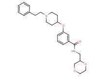 N-(1,4-dioxan-2-ylmethyl)-3-{[1-(2-phenylethyl)-4-piperidinyl]oxy}benzamide