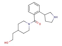 2-{1-[2-(3-pyrrolidinyl)benzoyl]-4-piperidinyl}ethanol hydrochloride