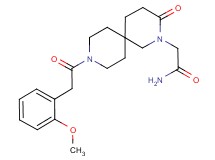 2-{9-[(2-methoxyphenyl)acetyl]-3-oxo-2,9-diazaspiro[5.5]undec-2-yl}acetamide