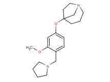 5-[3-methoxy-4-(pyrrolidin-1-ylmethyl)phenoxy]-1-azabicyclo[3.2.1]octane