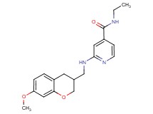 N-ethyl-2-{[(7-methoxy-3,4-dihydro-2H-chromen-3-yl)methyl]amino}isonicotinamide