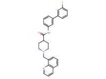 N-(3'-fluoro-3-biphenylyl)-1-(8-quinolinylmethyl)-4-piperidinecarboxamide