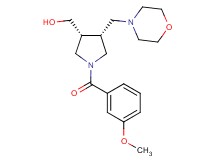 [(3R*,4R*)-1-(3-methoxybenzoyl)-4-(4-morpholinylmethyl)-3-pyrrolidinyl]methanol