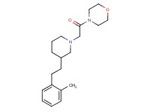 4-({3-[2-(2-methylphenyl)ethyl]-1-piperidinyl}acetyl)morpholine