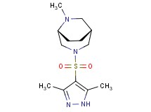 (1R*,5R*)-3-[(3,5-dimethyl-1H-pyrazol-4-yl)sulfonyl]-6-methyl-3,6-diazabicyclo[3.2.2]nonane