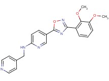 5-[3-(2,3-dimethoxyphenyl)-1,2,4-oxadiazol-5-yl]-N-(4-pyridinylmethyl)-2-pyridinamine
