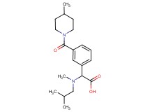 [isobutyl(methyl)amino]{3-[(4-methylpiperidin-1-yl)carbonyl]phenyl}acetic acid
