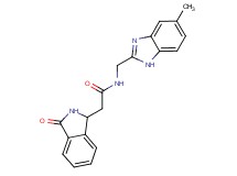 N-[(5-methyl-1H-benzimidazol-2-yl)methyl]-2-(3-oxo-2,3-dihydro-1H-isoindol-1-yl)acetamide