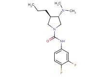 (3S*,4R*)-N-(3,4-difluorophenyl)-3-(dimethylamino)-4-propyl-1-pyrrolidinecarboxamide
