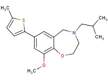 4-isobutyl-9-methoxy-7-(5-methyl-2-thienyl)-2,3,4,5-tetrahydro-1,4-benzoxazepine