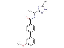 3'-methoxy-N-[1-(5-methyl-1H-1,2,4-triazol-3-yl)ethyl]biphenyl-4-carboxamide
