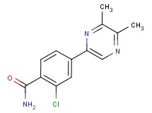 2-chloro-4-(5,6-dimethylpyrazin-2-yl)benzamide