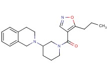 2-{1-[(5-propyl-4-isoxazolyl)carbonyl]-3-piperidinyl}-1,2,3,4-tetrahydroisoquinoline