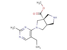 methyl (3aS*,6aS*)-2-(5-ethyl-2-methylpyrimidin-4-yl)hexahydropyrrolo[3,4-c]pyrrole-3a(1H)-carboxylate