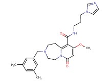 3-(3,5-dimethylbenzyl)-N-[3-(1H-imidazol-1-yl)propyl]-9-methoxy-7-oxo-1,2,3,4,5,7-hexahydropyrido[1,2-d][1,4]diazepine-10-carboxamide