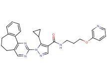 5-cyclopropyl-1-(6,7-dihydro-5H-benzo[6,7]cyclohepta[1,2-d]pyrimidin-2-yl)-N-[3-(3-pyridinyloxy)propyl]-1H-pyrazole-4-carboxamide