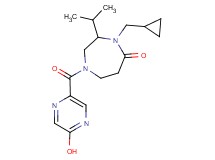 4-(cyclopropylmethyl)-1-[(5-hydroxypyrazin-2-yl)carbonyl]-3-isopropyl-1,4-diazepan-5-one