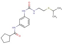N-{3-[({[2-(isopropylthio)ethyl]amino}carbonyl)amino]phenyl}cyclopentanecarboxamide