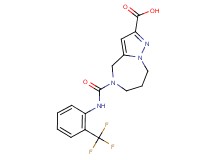 5-({[2-(trifluoromethyl)phenyl]amino}carbonyl)-5,6,7,8-tetrahydro-4H-pyrazolo[1,5-a][1,4]diazepine-2-carboxylic acid
