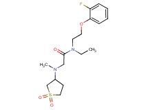 2-[(1,1-dioxidotetrahydro-3-thienyl)(methyl)amino]-N-ethyl-N-[2-(2-fluorophenoxy)ethyl]acetamide