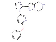 2-[1-(6-phenoxy-3-pyridinyl)-1H-imidazol-2-yl]-4,5,6,7-tetrahydropyrazolo[1,5-a]pyrazine hydrochloride