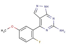 4-(2-fluoro-5-methoxyphenyl)-1H-pyrazolo[3,4-d]pyrimidin-6-amine