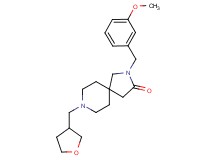 2-(3-methoxybenzyl)-8-(tetrahydro-3-furanylmethyl)-2,8-diazaspiro[4.5]decan-3-one