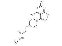 N-cyclopropyl-3-[1-(5,7-dimethylpyrido[2,3-d]pyrimidin-4-yl)piperidin-4-yl]propanamide