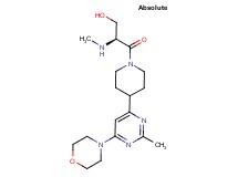 (2S)-2-(methylamino)-3-{4-[2-methyl-6-(4-morpholinyl)-4-pyrimidinyl]-1-piperidinyl}-3-oxo-1-propanol dihydrochloride