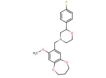 2-(4-fluorophenyl)-4-[(8-methoxy-3,4-dihydro-2H-1,5-benzodioxepin-7-yl)methyl]morpholine