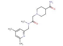 1-{2-[[(4,6-dimethyl-2-pyridinyl)methyl](methyl)amino]-2-oxoethyl}-4-piperidinecarboxamide